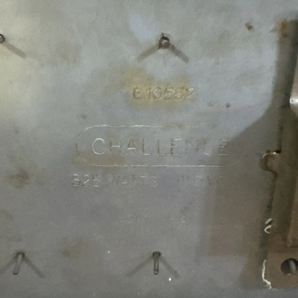 Antique Challenge Electric Toaster 2 Slice Tested Works Great E10552 Orig Cord